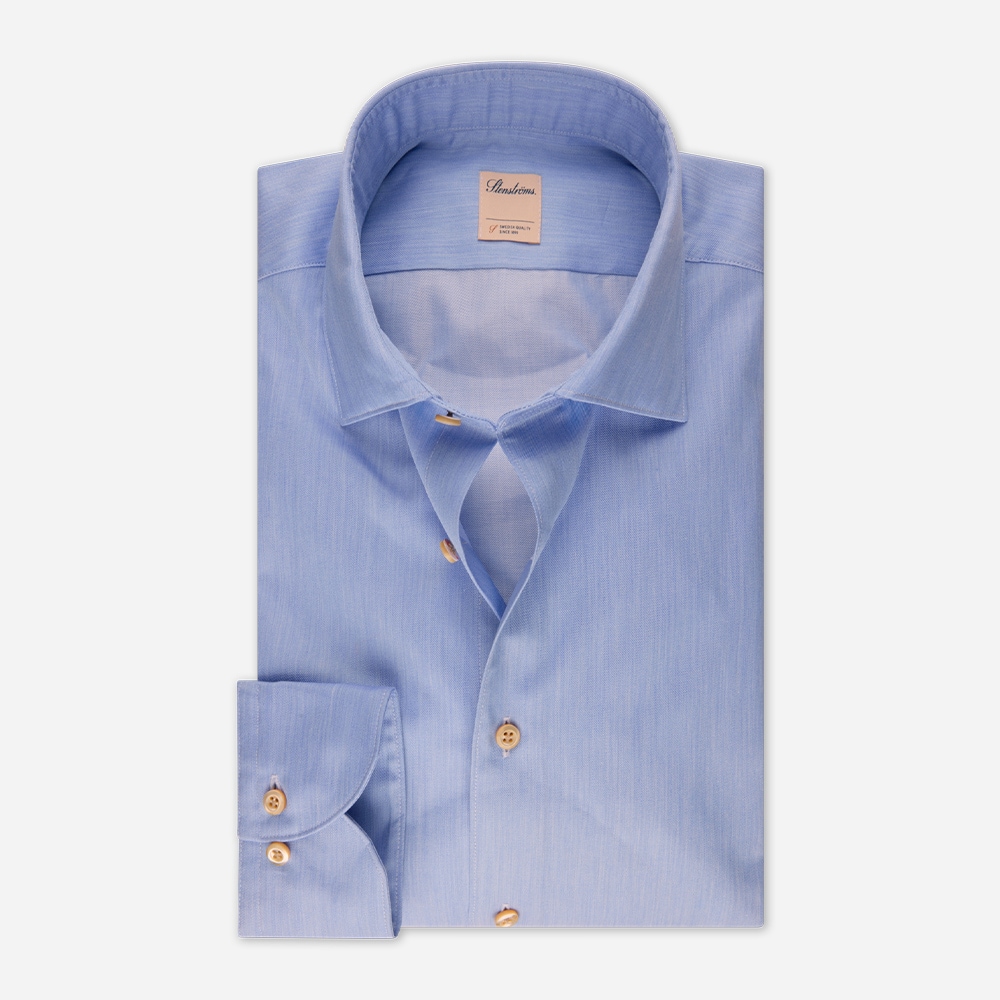 Slimline Twill Shirt - Blue
