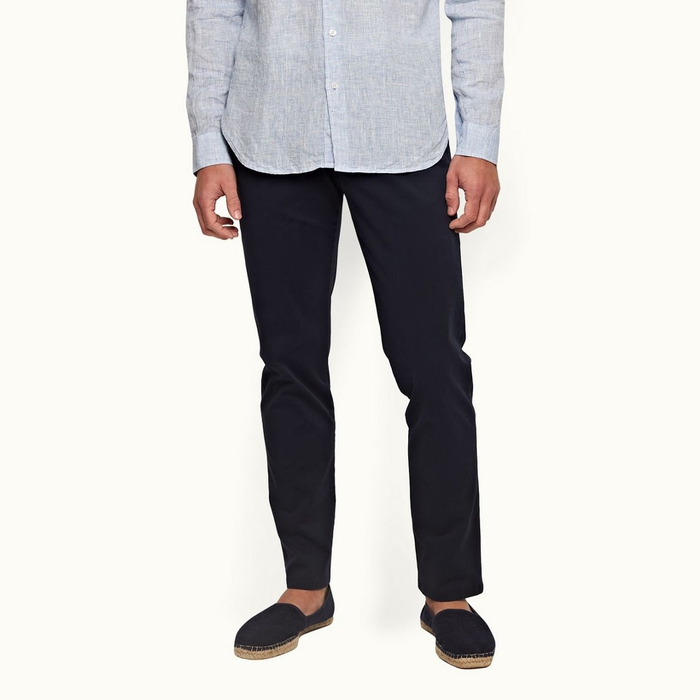 Fallon  Stretch Cotton - Dark Navy