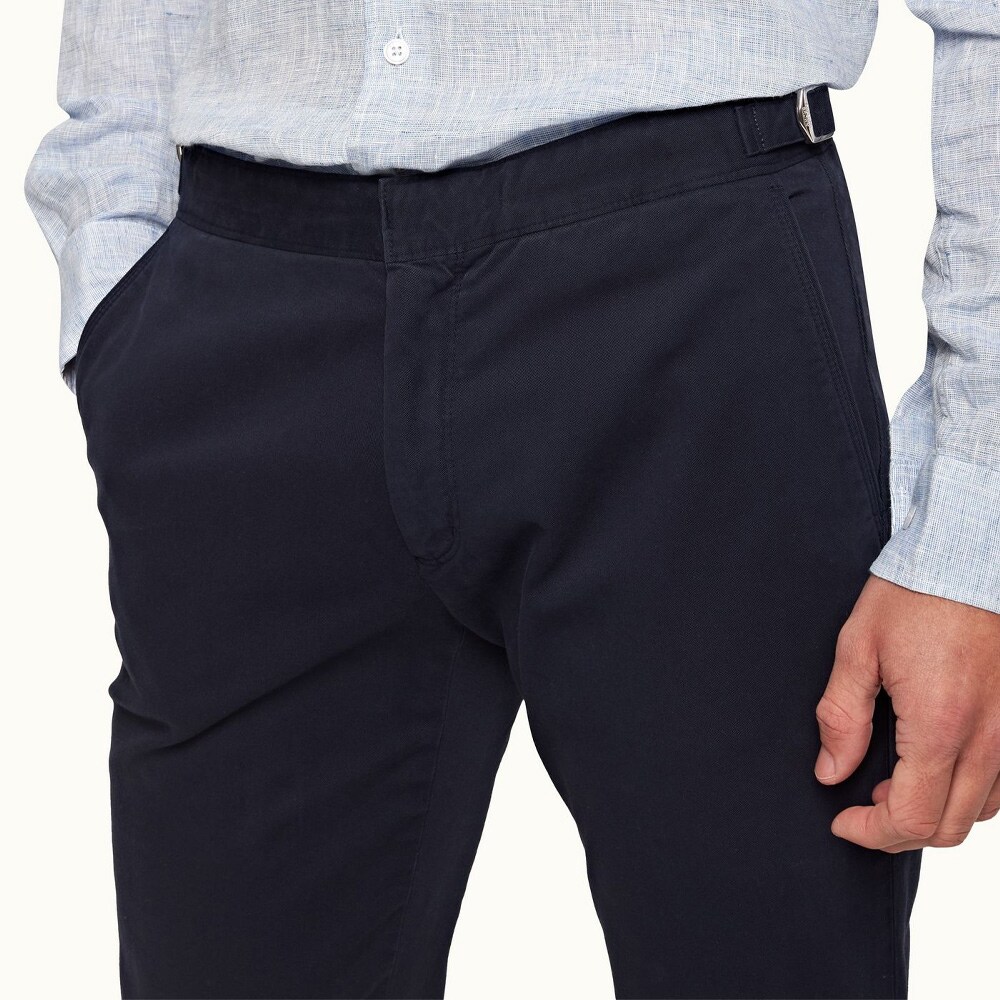 Fallon  Stretch Cotton - Dark Navy
