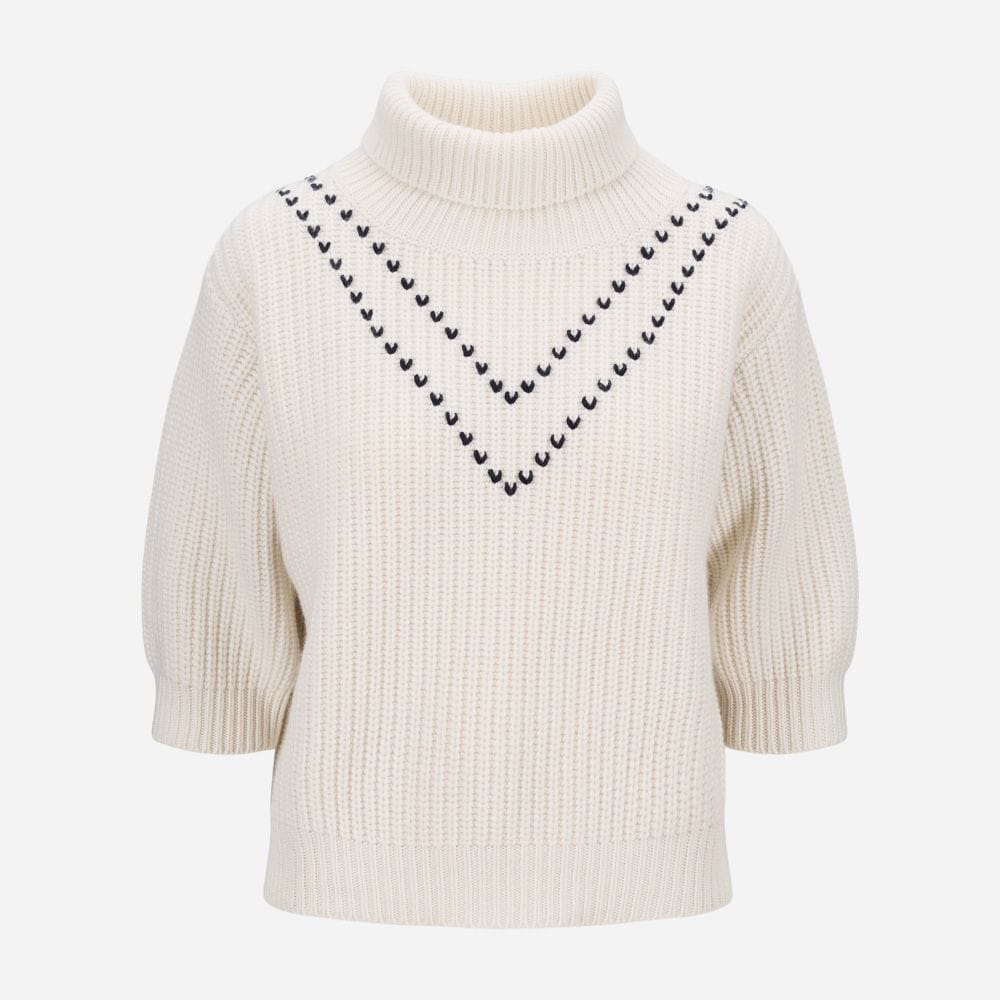 The Henny Sweater Cream Navy Ferner Jacobsen