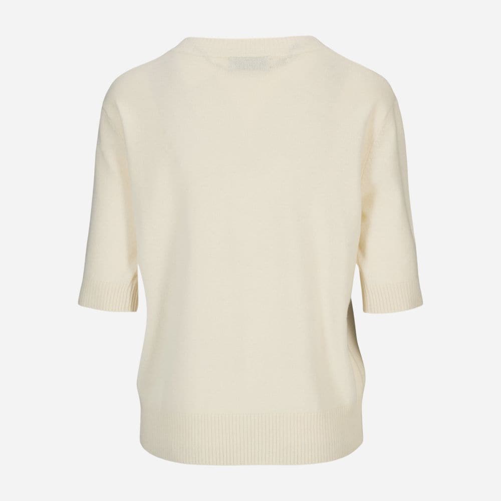 Angelina Elbow T-Shirt Cashmere - Winter White