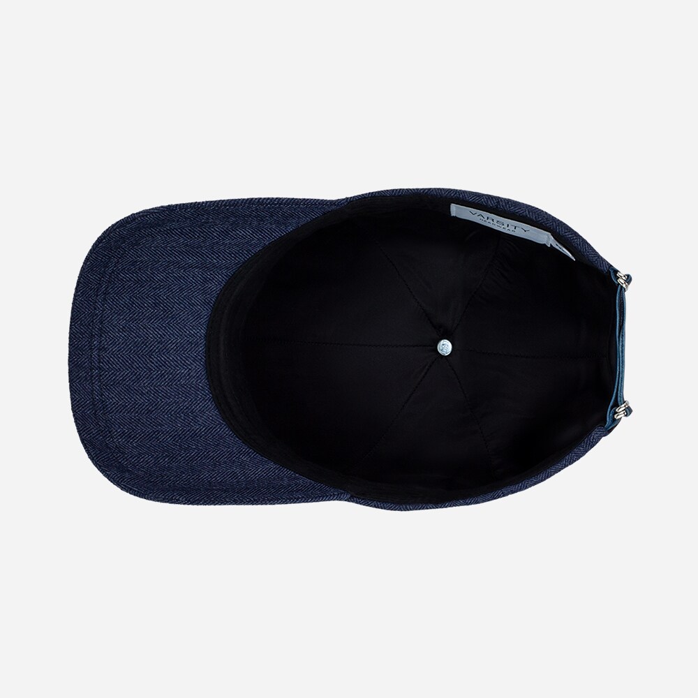 Legacy Structured | Cashmere - Navy Herringbone