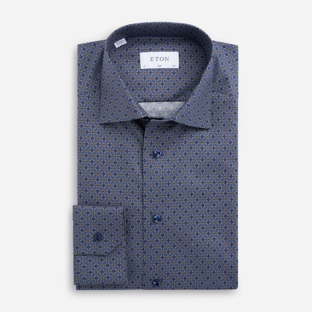 Slim Signature Twill Shirt - Geometric