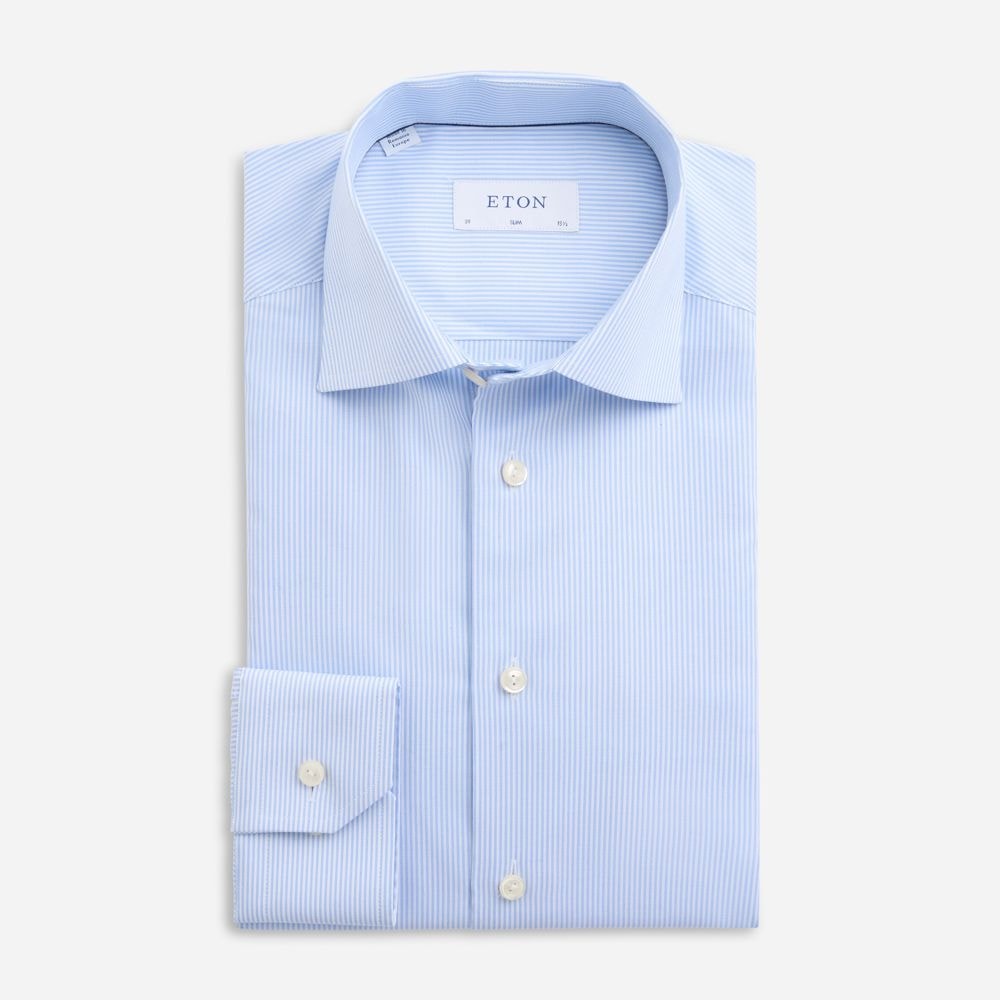 Contemporary Signature Oxford Shirt - Striped Blue