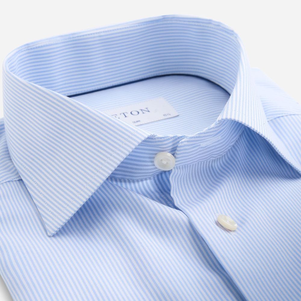 Contemporary Signature Oxford Shirt - Striped Blue