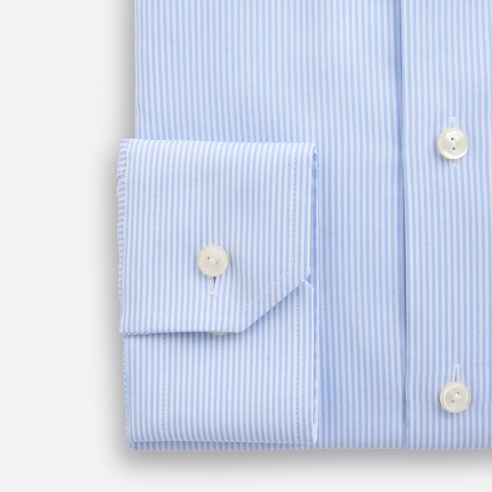 Contemporary Signature Oxford Shirt - Striped Blue