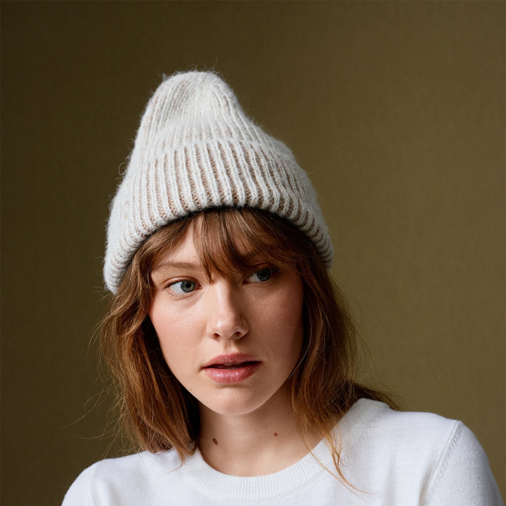 O.A.D. Ribbed Beanie - Off White