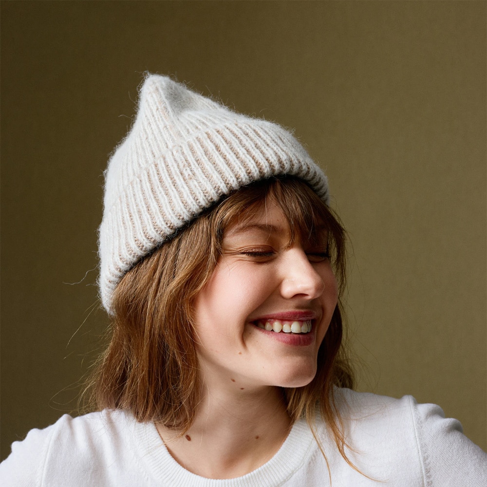 O.A.D. Ribbed Beanie - Off White
