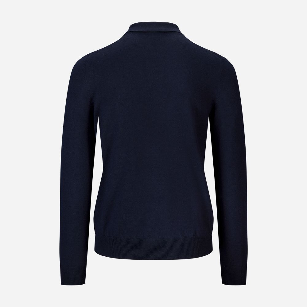 Tennis Collar Merino - Navy