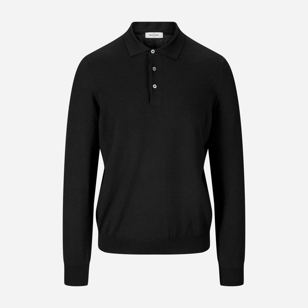 Tennis Collar Merino - Black