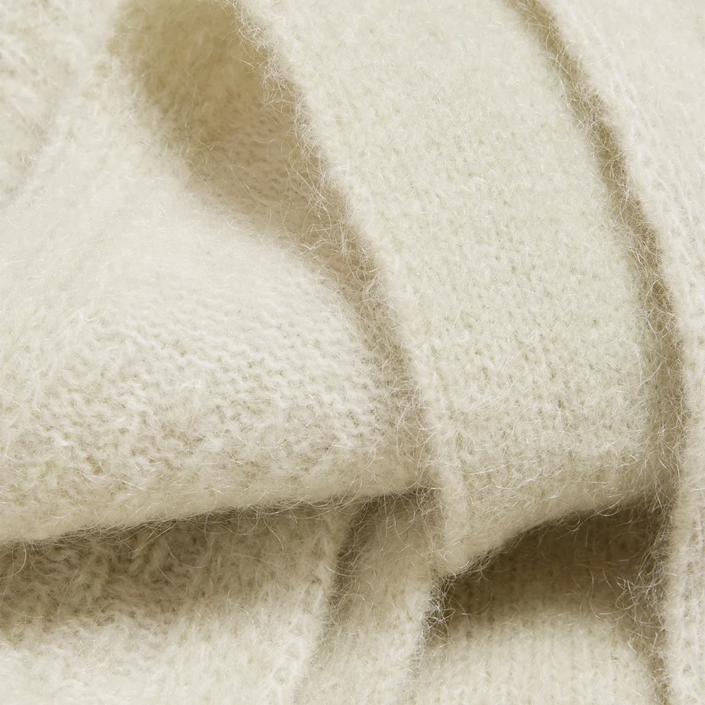 Tine Faded Knit Scarf - Lt Green Mix