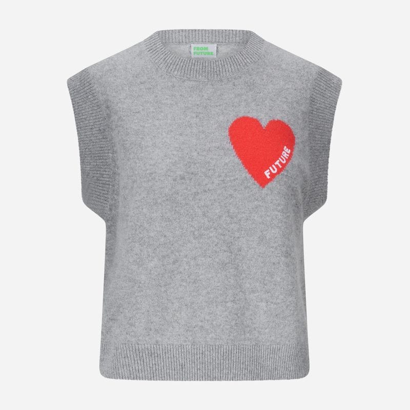 Heart Vest - Gris Chine Fonce F