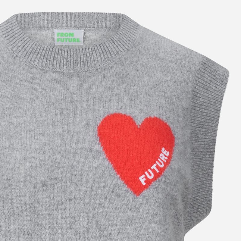 Heart Vest - Gris Chine Fonce F
