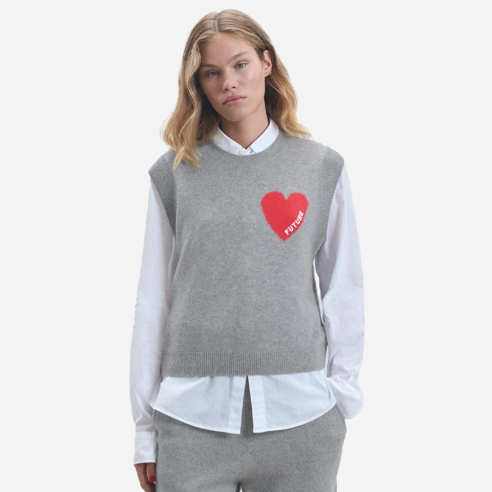 Heart Vest - Gris Chine Fonce F