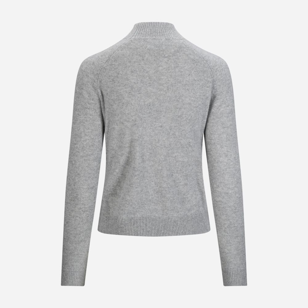 High Neck Sweater - Gris Chine Fonce F