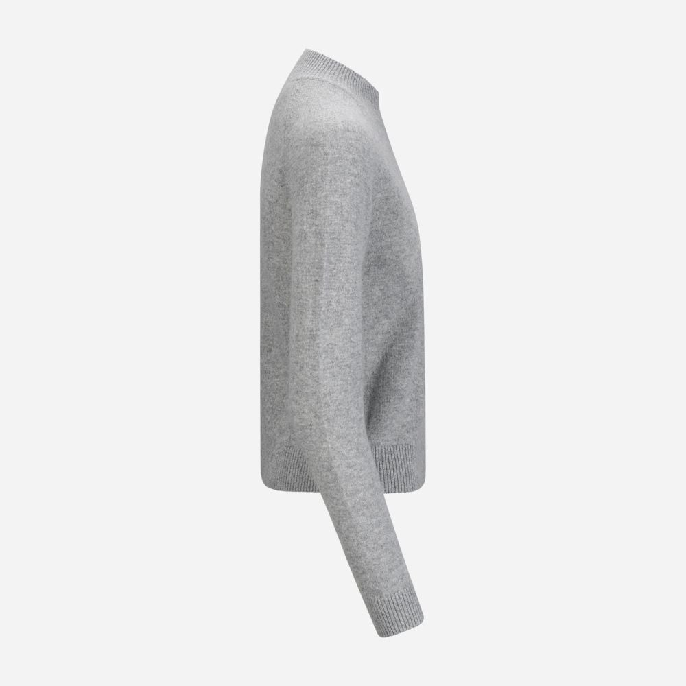 High Neck Sweater - Gris Chine Fonce F