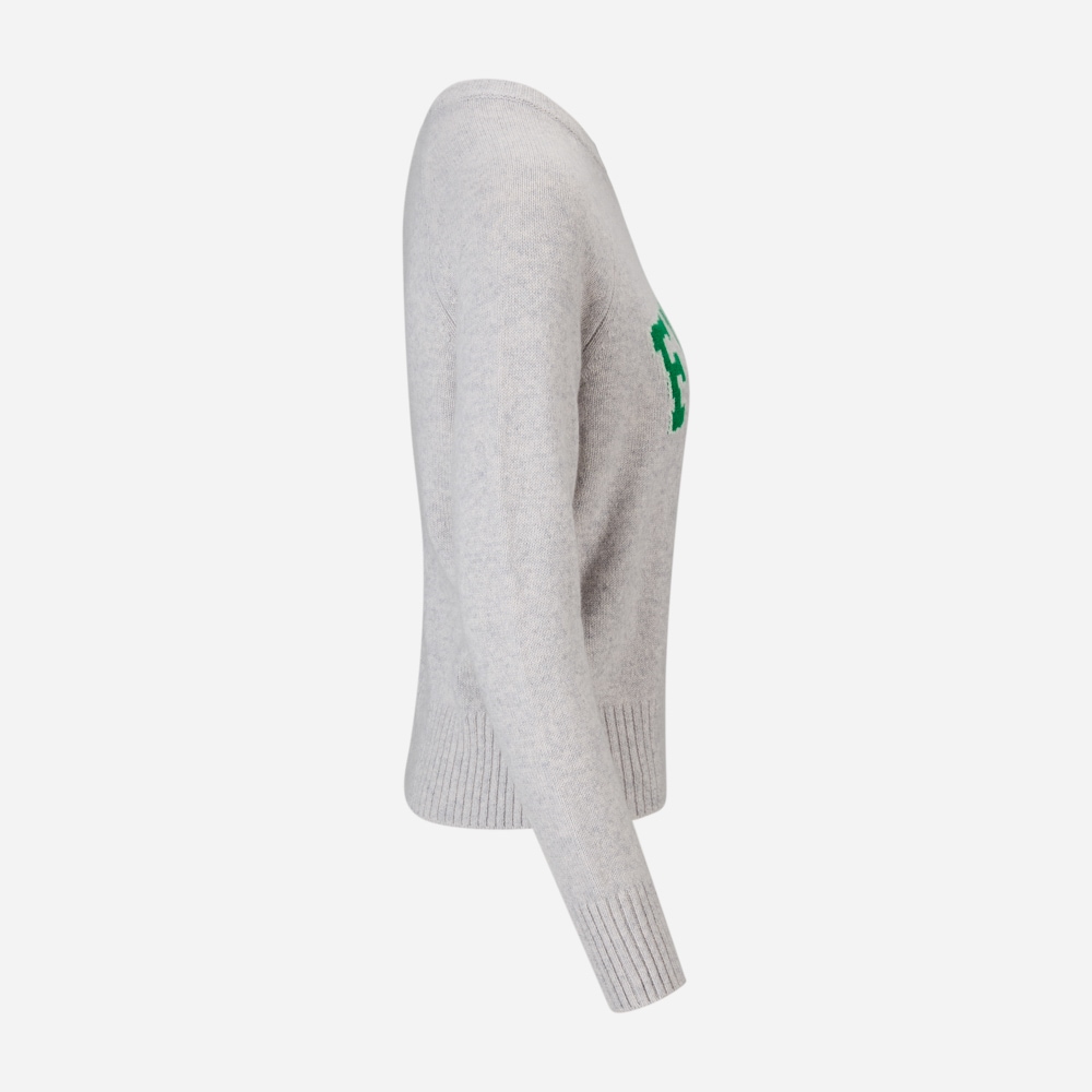 Crew Neck Sweater - Gris Chine Clair