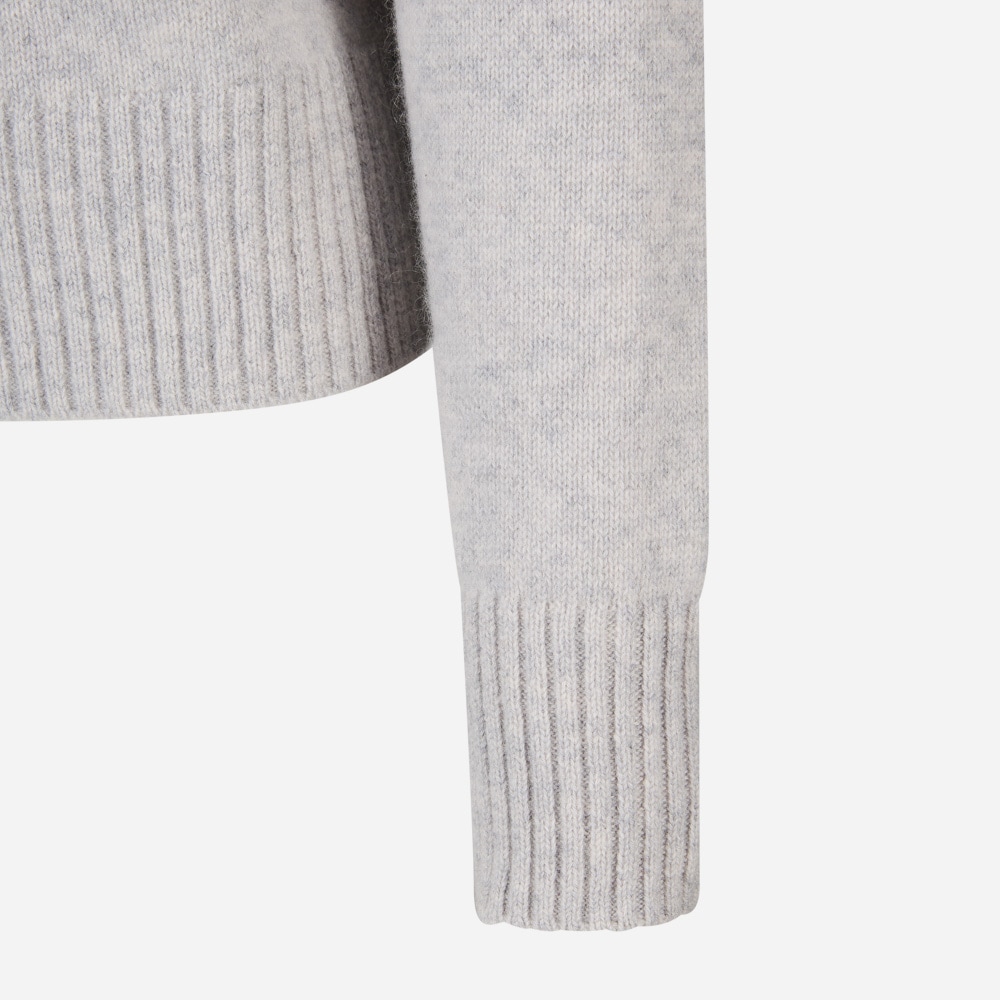 Crew Neck Sweater - Gris Chine Clair