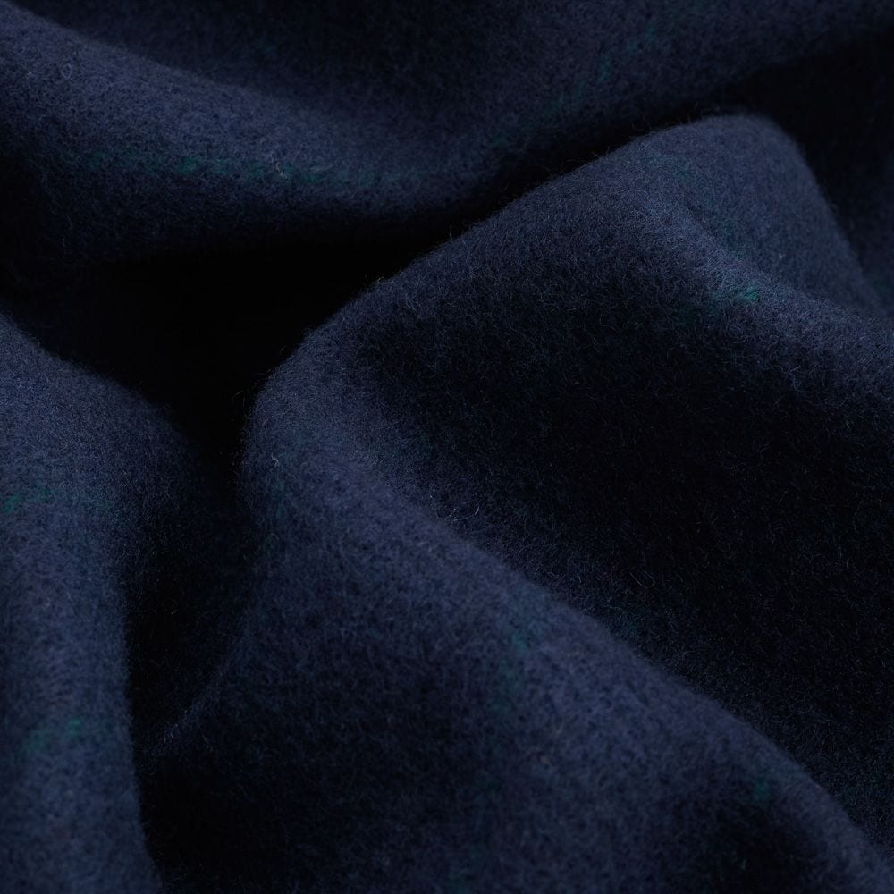 Reversible Classic Check Cashmere Blend Scarf - Blackwatch - Navy