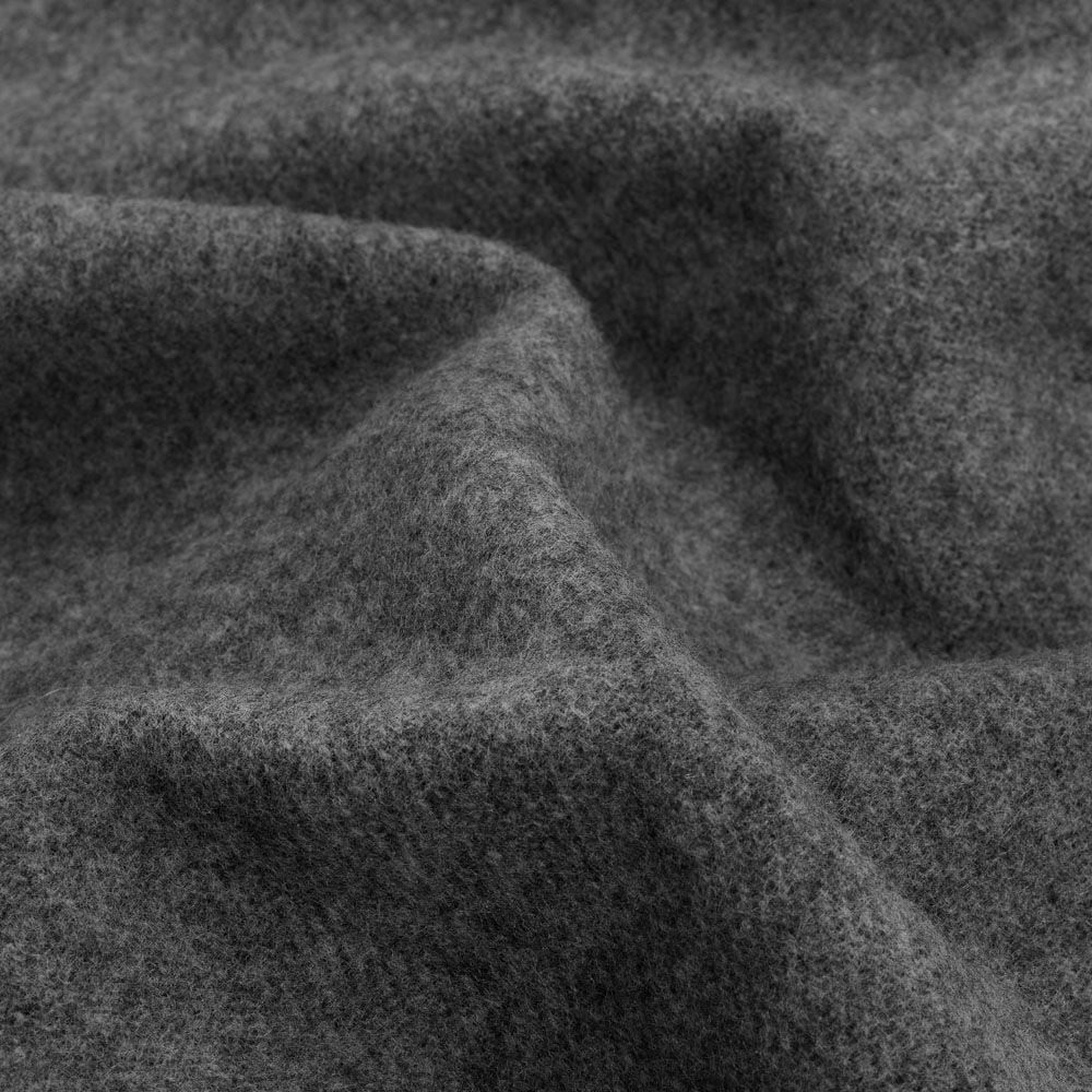 Plain Reversible Cashmere Blend Scarf - Grey-Antracite