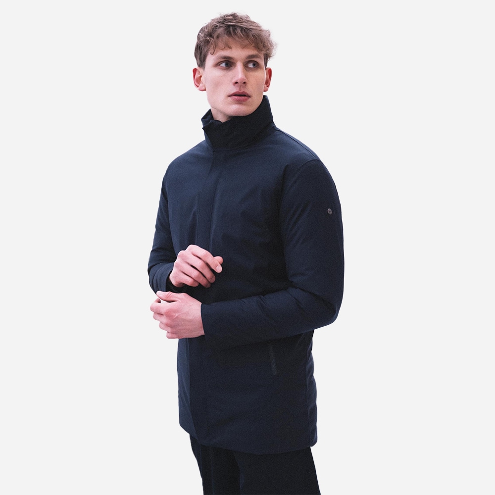 Axis Loro Piana Coat - Lp Deep Blue