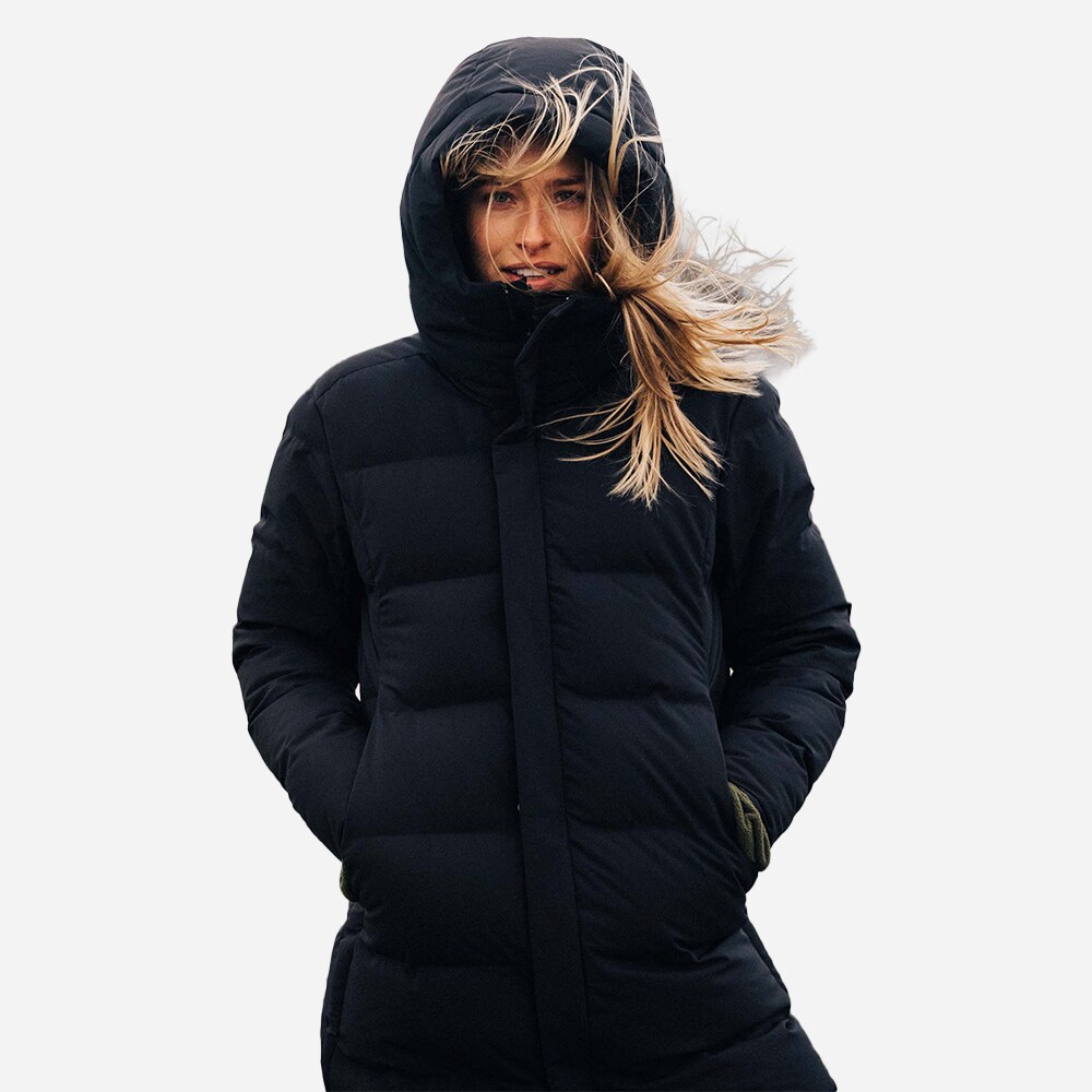 Merdian Long Parka - Onyx