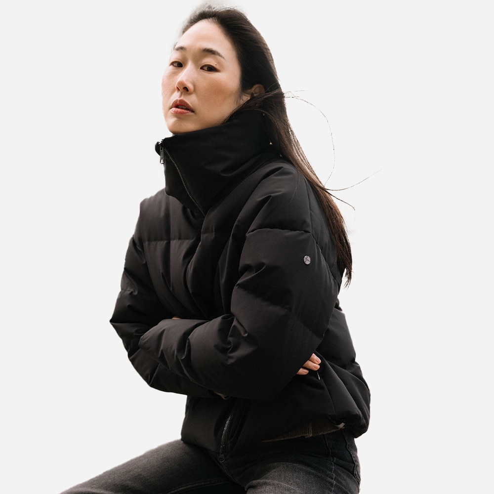 Block Short Jacket - Onyx