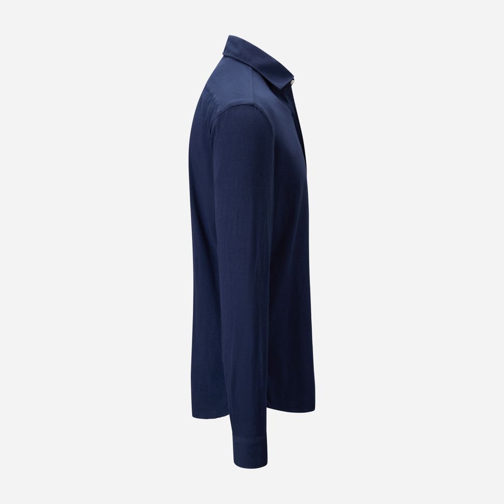 Jersey Shirt Cotton - Navy
