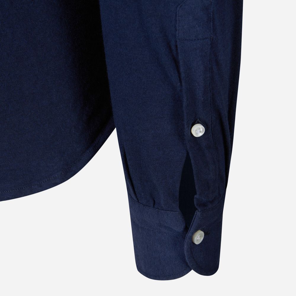 Jersey Shirt Cotton - Navy