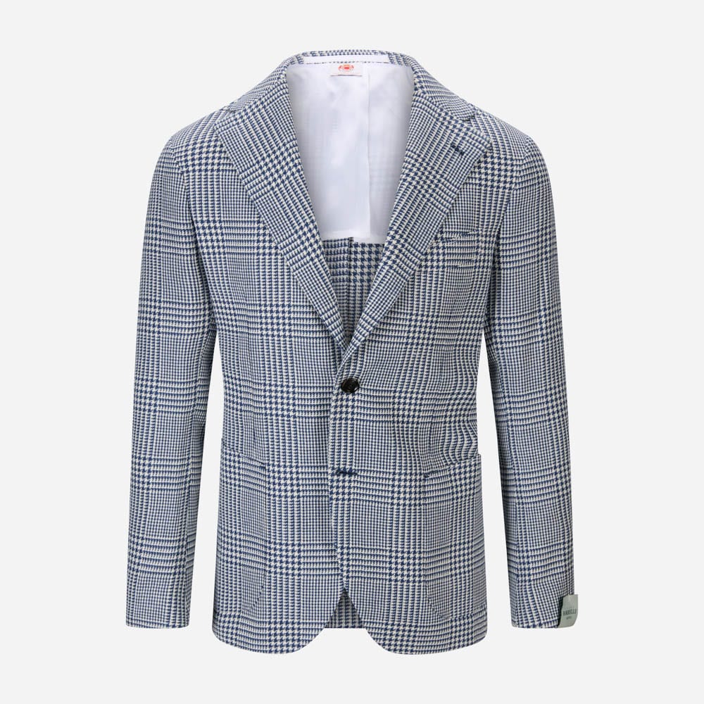 Procida Jacket - Blue Dogtooth