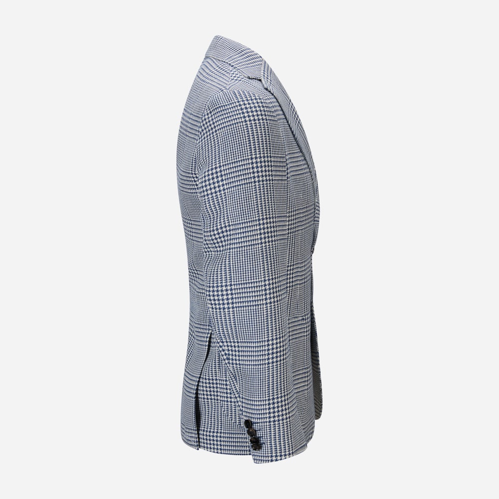 Procida Jacket - Blue Dogtooth