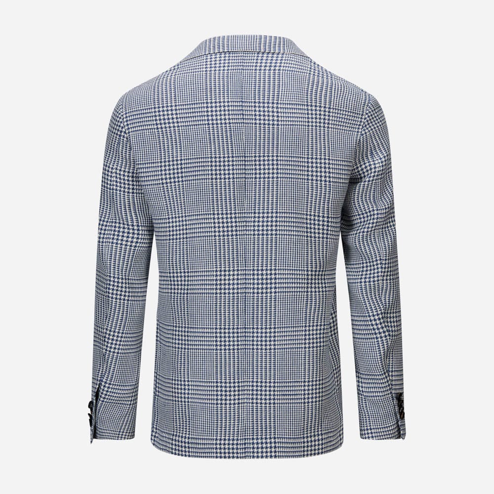 Procida Jacket - Blue Dogtooth