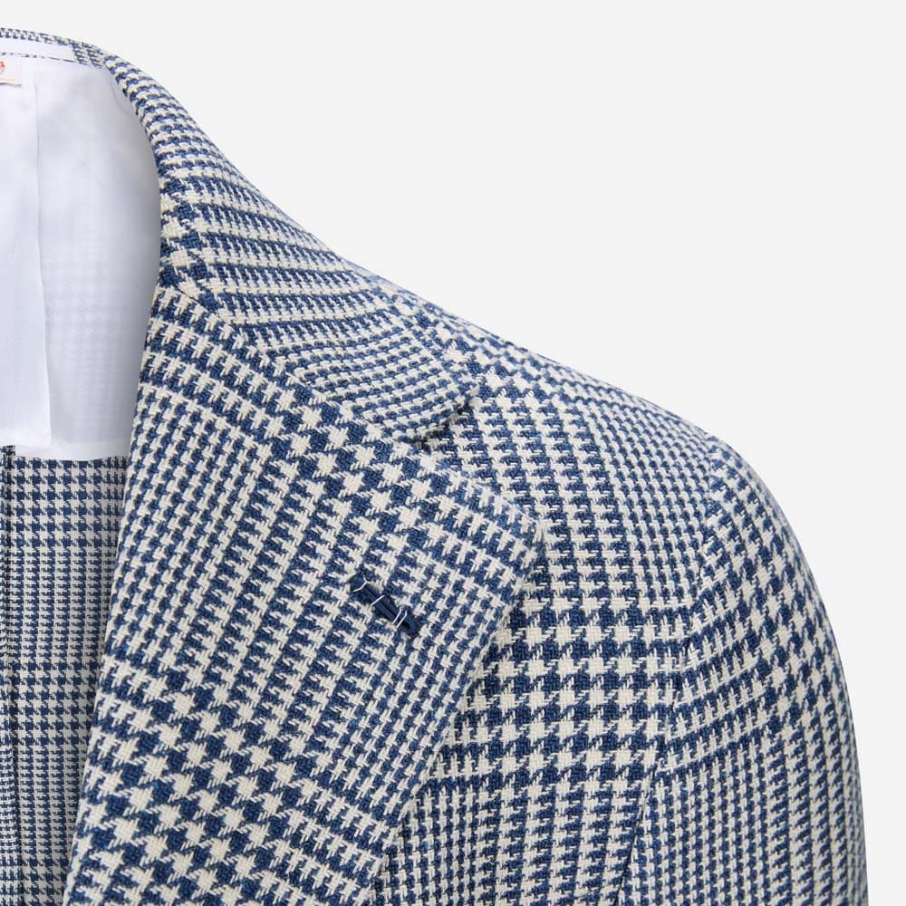 Procida Jacket - Blue Dogtooth