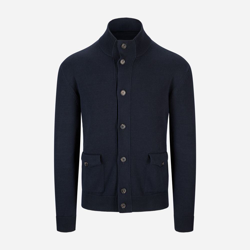 Cardigan Bomber - Navy