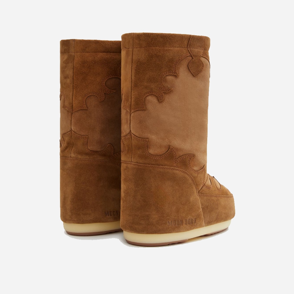 Icon Suede Embroidery - Cognac
