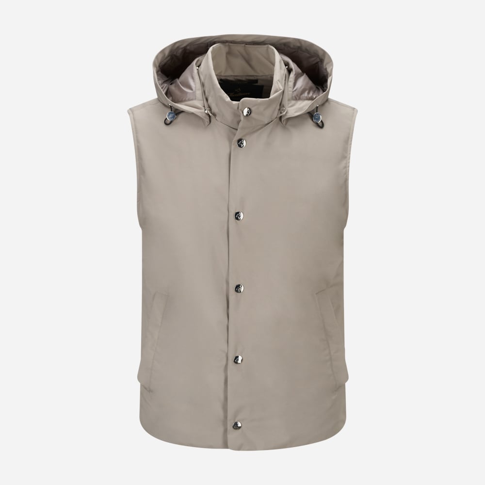 Gilet Zip - Taupe