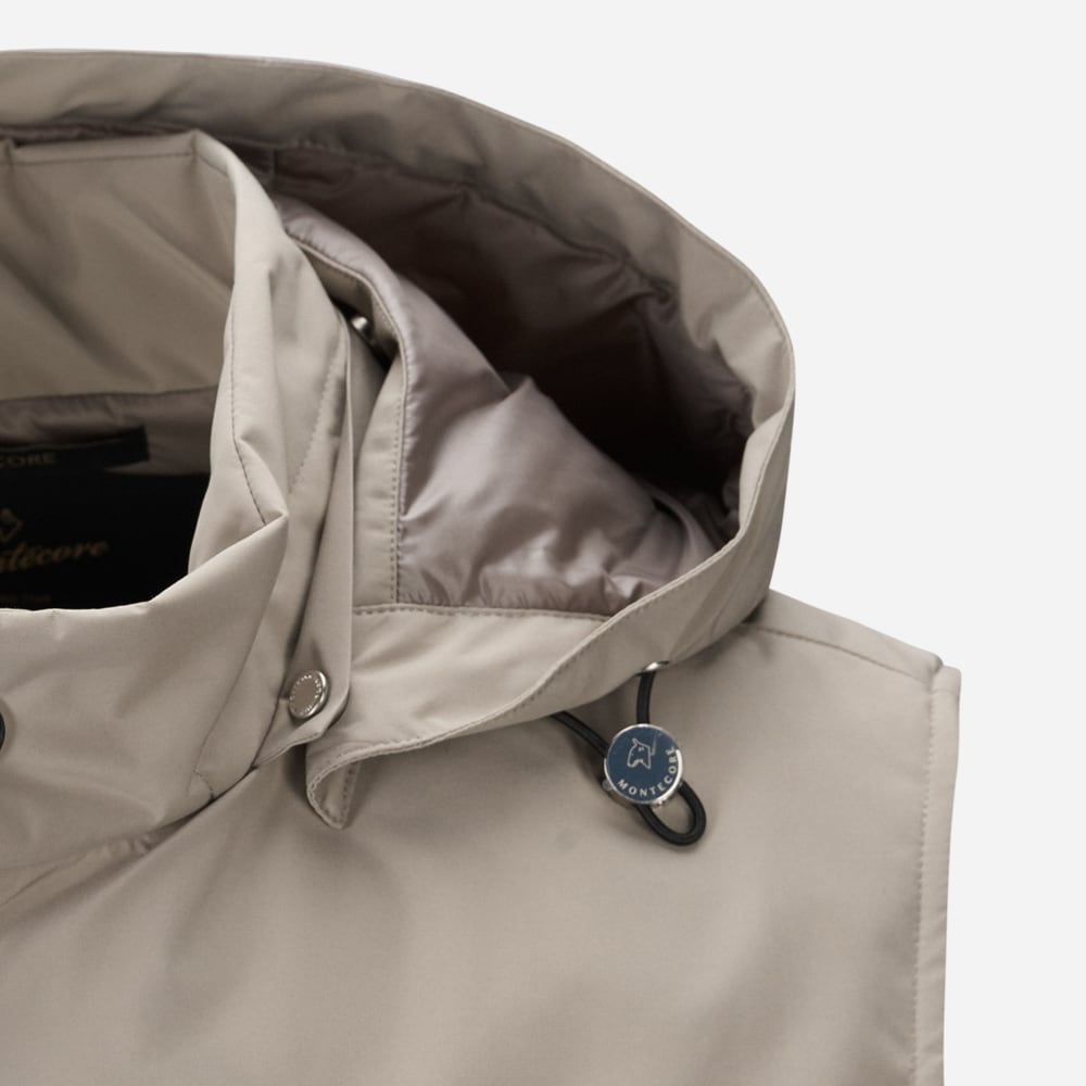 Gilet Zip - Taupe