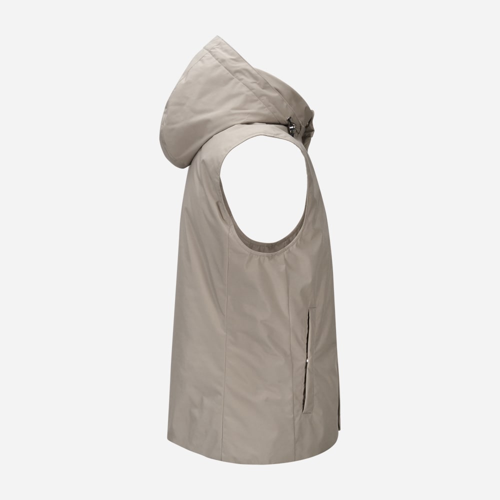 Gilet Zip - Taupe
