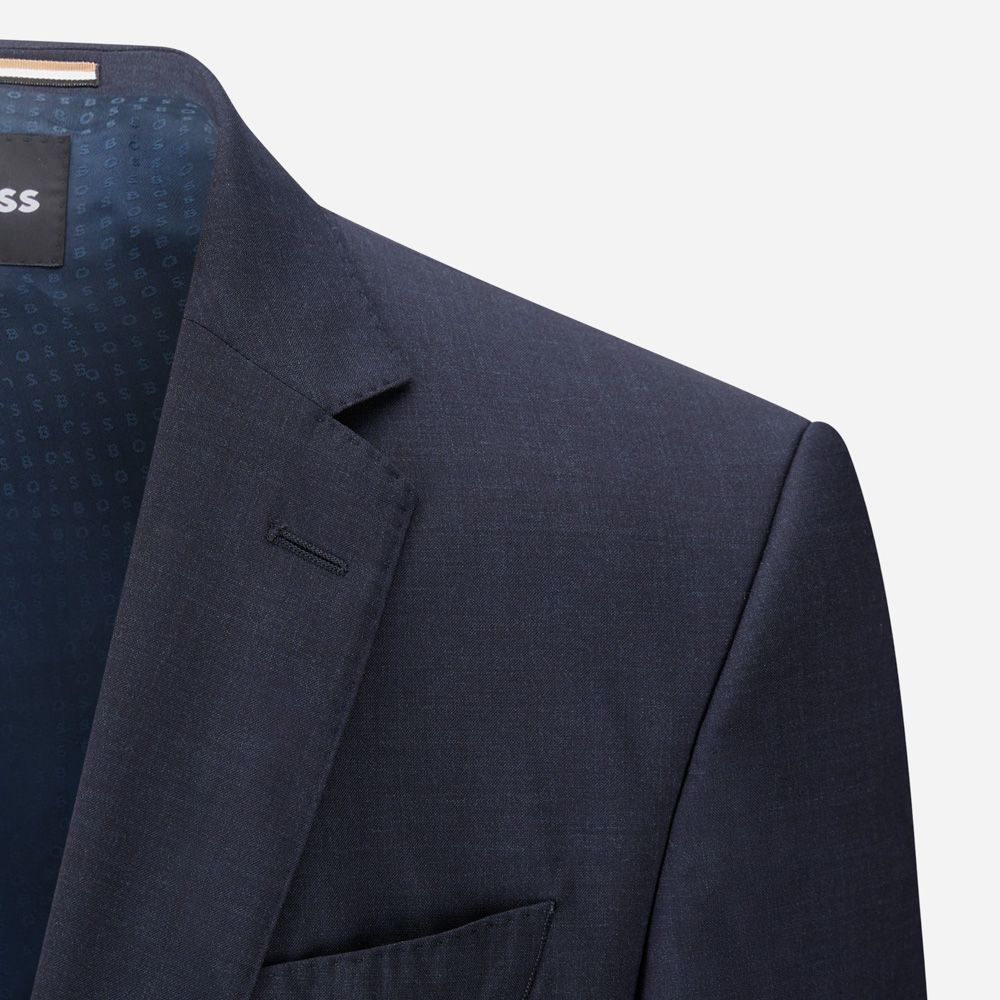 Suit Wool Structure - Dark Blue
