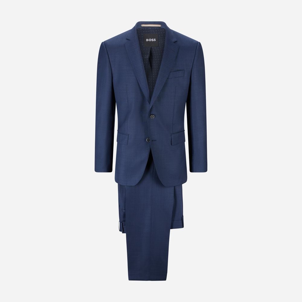 Suit Wool Pattern - Dark Blue