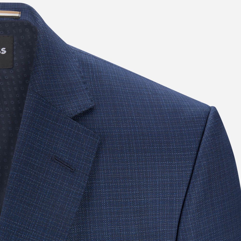 Suit Wool Pattern - Dark Blue