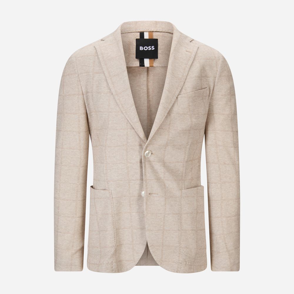Linen-Blend Blazer - Open White