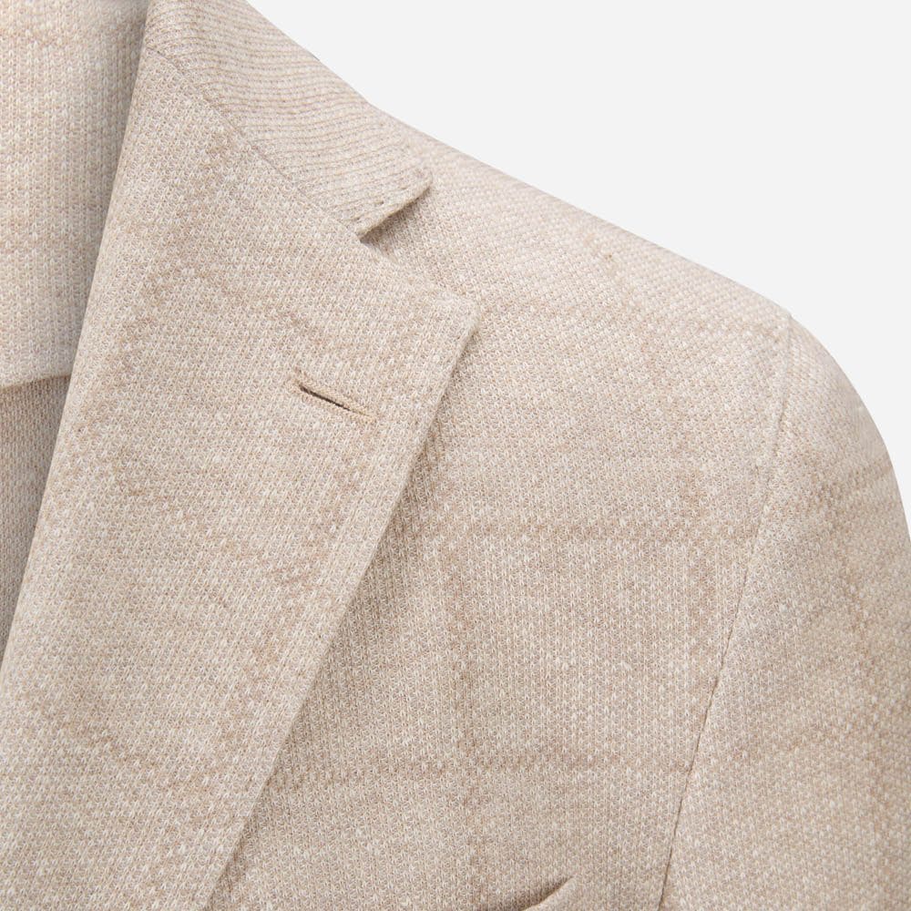 Linen-Blend Blazer - Open White