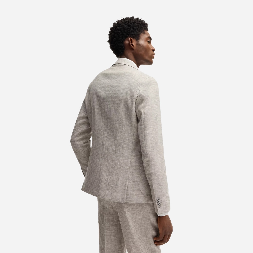 Micro Patterned Blazer -  Ligth Beige