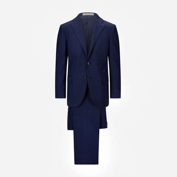 Suit Wool Structure - Dark Blue/Blue
