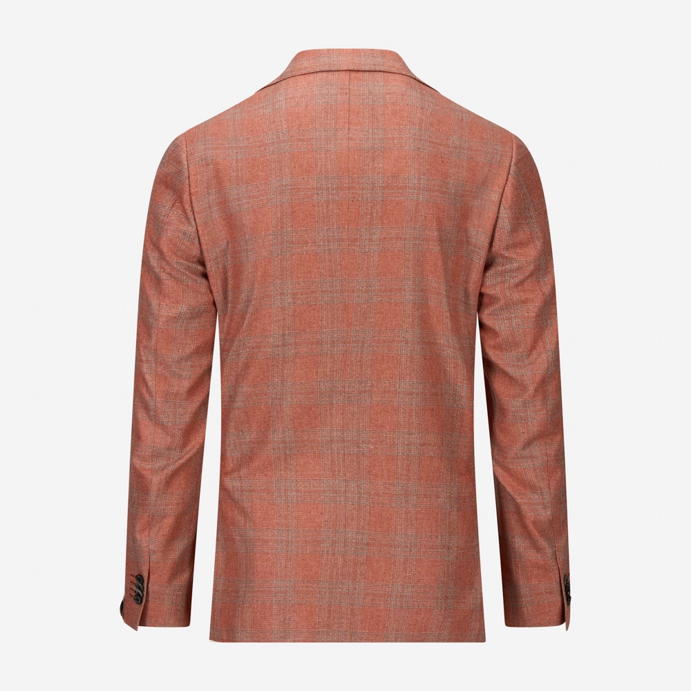 Jacket - Orange-Blue Check