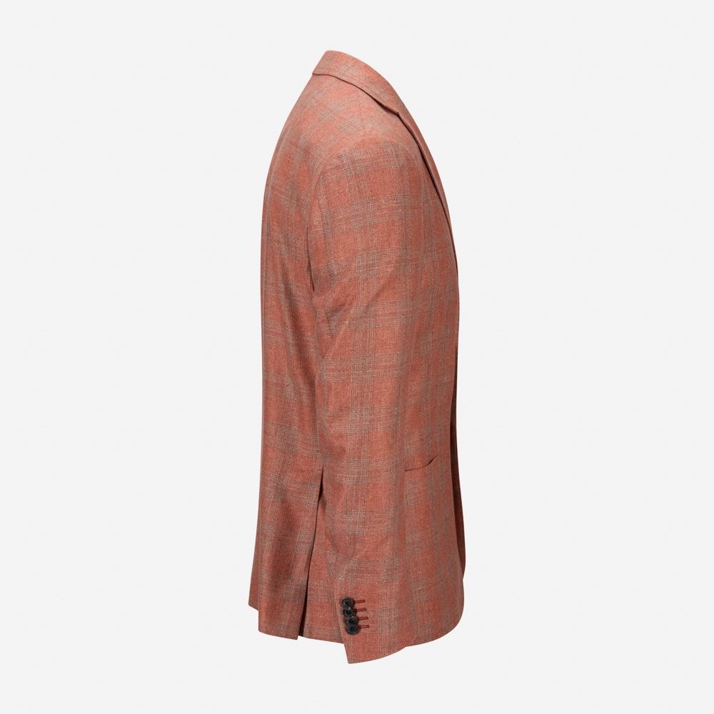 Jacket - Orange-Blue Check