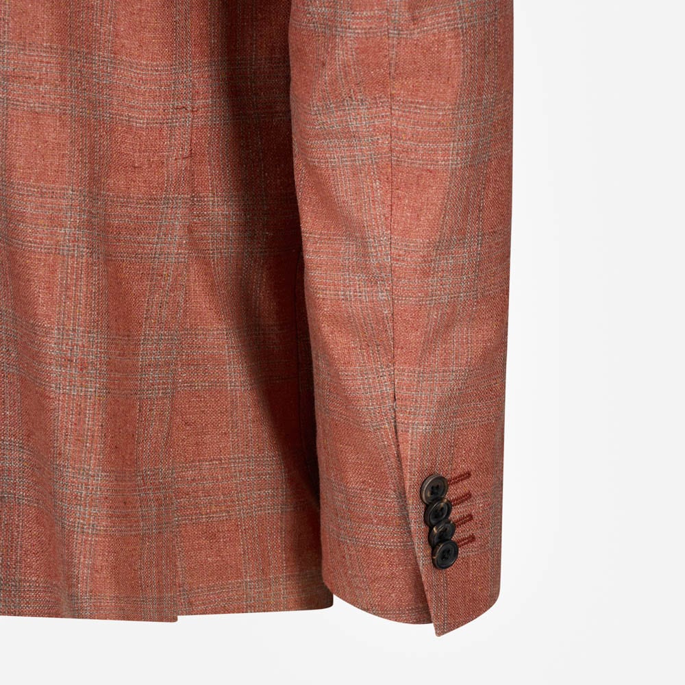 Jacket - Orange-Blue Check
