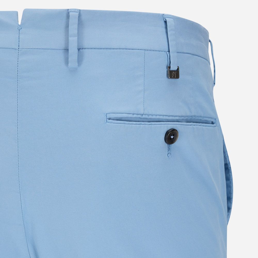 Gabardine Stretch Chinos - Azzurro
