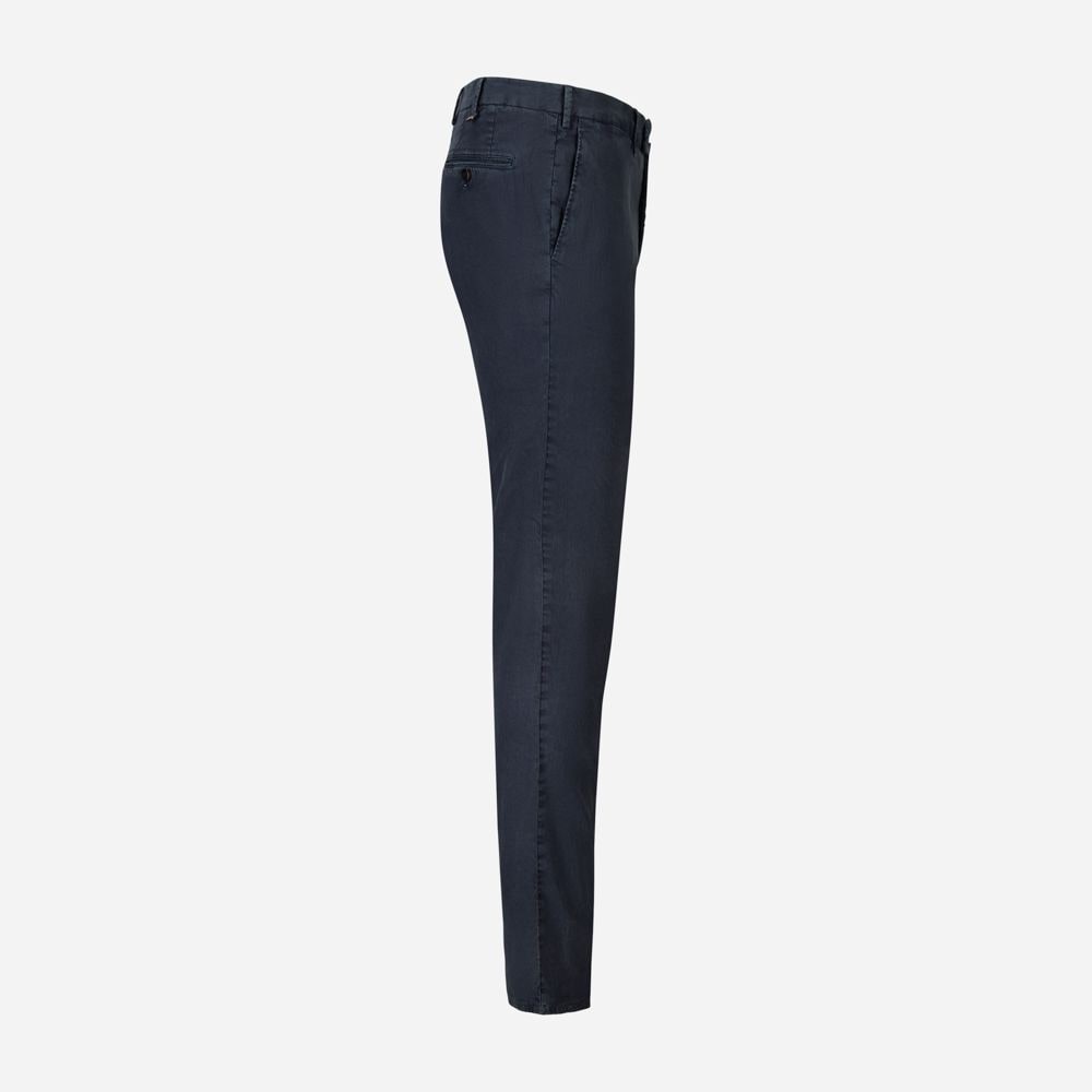 Cotton-Linen Chinos - Blu Royal